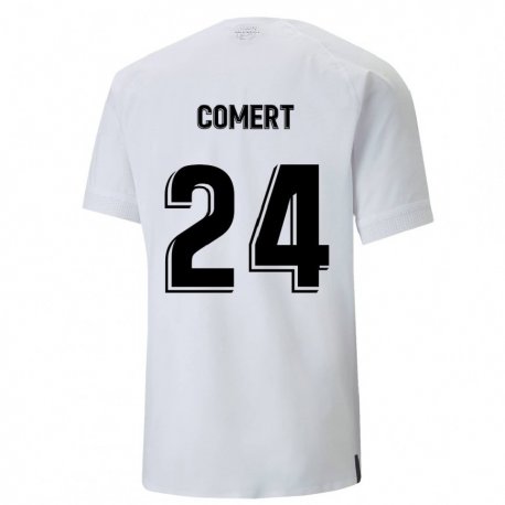 Kandiny Herren Eray Comert #24 Cremiges Weiß Heimtrikot Trikot 2022/23 T-shirt