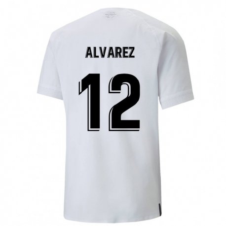 Kandiny Herren Sofia Alvarez #12 Cremiges Weiß Heimtrikot Trikot 2022/23 T-shirt