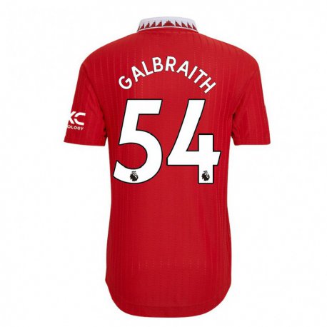 Kandiny Herren Ethan Galbraith #54 Rot Heimtrikot Trikot 2022/23 T-shirt
