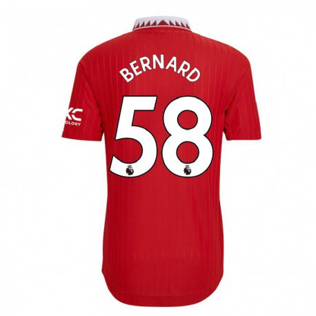 Kandiny Herren Bernard #58 Rot Heimtrikot Trikot 2022/23 T-shirt