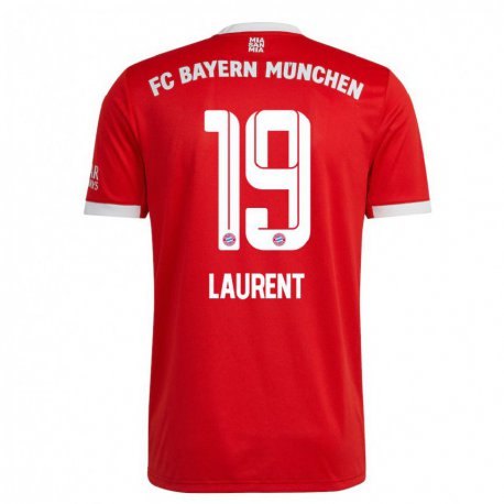 Kandiny Herren Emelyne Laurent #19 Neonrot Weiß Heimtrikot Trikot 2022/23 T-shirt