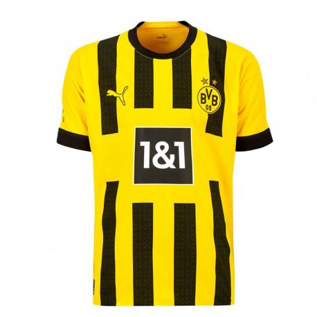 Kandiny Herren Youssoufa Moukoko #10 Gelb Heimtrikot Trikot 2022/23 T-shirt