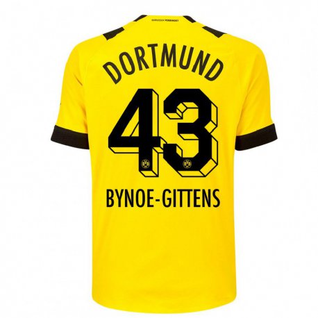Kandiny Herren Jamie Bynoe-gittens #43 Gelb Heimtrikot Trikot 2022/23 T-shirt