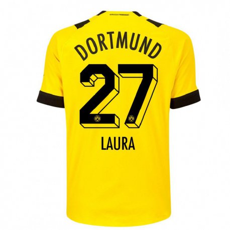 Kandiny Herren Van der Heijden Laura #27 Gelb Heimtrikot Trikot 2022/23 T-Shirt