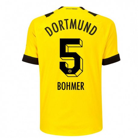 Kandiny Herren Tim Bohmer #5 Gelb Heimtrikot Trikot 2022/23 T-Shirt