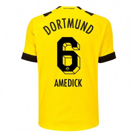 Kandiny Herren Maik Amedick #6 Gelb Heimtrikot Trikot 2022/23 T-shirt