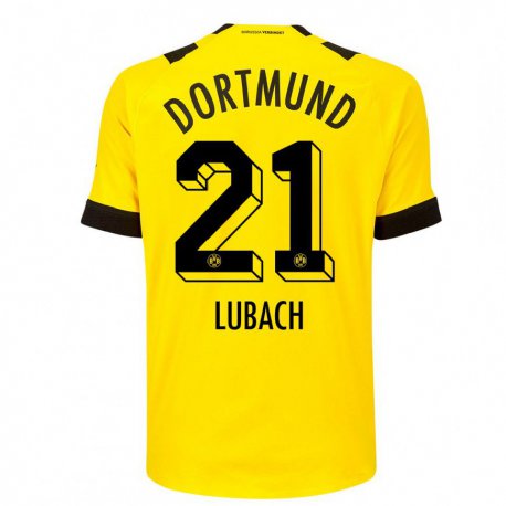 Kandiny Herren Rafael Lubach #21 Gelb Heimtrikot Trikot 2022/23 T-Shirt