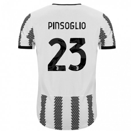Kandiny Herren Carlo Pinsoglio #23 Weiß Schwarz Heimtrikot Trikot 2022/23 T-shirt