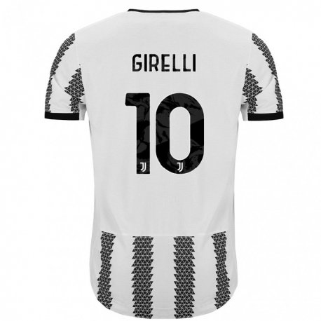 Kandiny Herren Cristiana Girelli #10 Weiß Schwarz Heimtrikot Trikot 2022/23 T-Shirt