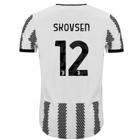 Kandiny Herren Matilde Lundorf Skovsen #12 Weiß Schwarz Heimtrikot Trikot 2022/23 T-Shirt