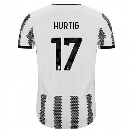 Kandiny Herren Lina Hurtig #17 Weiß Schwarz Heimtrikot Trikot 2022/23 T-Shirt