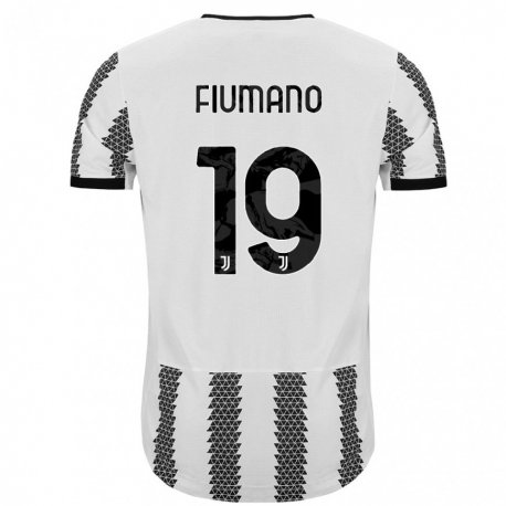 Kandiny Herren Filippo Fiumano #19 Weiß Schwarz Heimtrikot Trikot 2022/23 T-Shirt