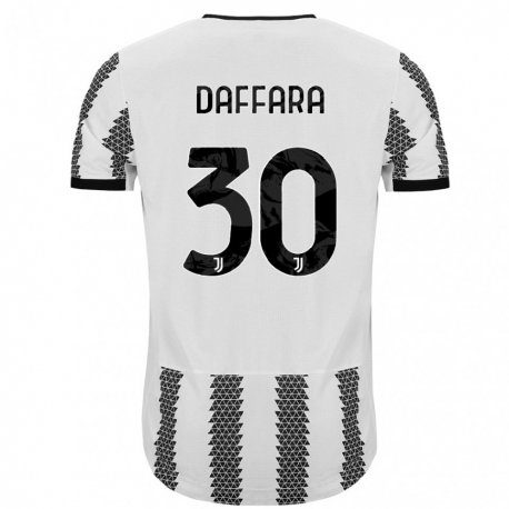 Kandiny Herren Giovanni Daffara #30 Weiß Schwarz Heimtrikot Trikot 2022/23 T-Shirt