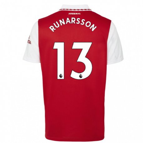 Kandiny Herren Runar Alex Runarsson #13 Rot Weiß Heimtrikot Trikot 2022/23 T-shirt