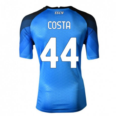 Kandiny Herren Filippo Costa #44 Dunkelblau Grau Heimtrikot Trikot 2022/23 T-Shirt