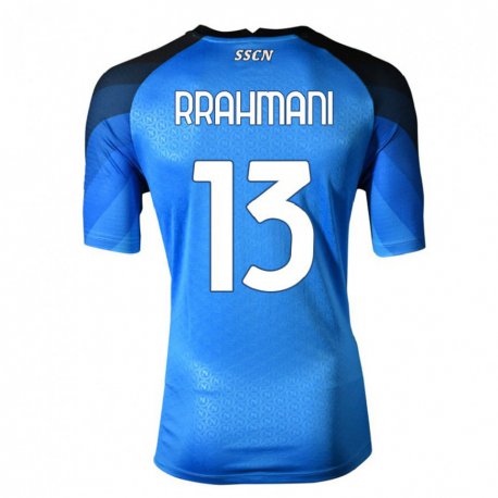 Kandiny Herren Amir Rrahmani #13 Dunkelblau Grau Heimtrikot Trikot 2022/23 T-Shirt