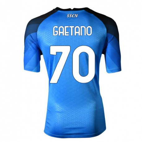 Kandiny Herren Gianluca Gaetano #70 Dunkelblau Grau Heimtrikot Trikot 2022/23 T-Shirt