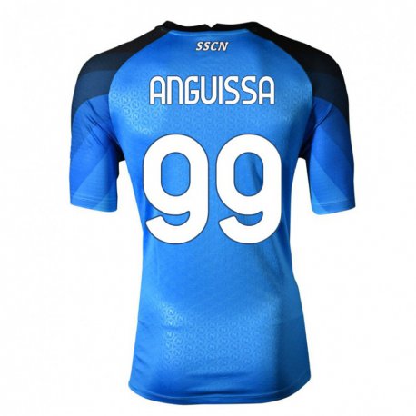 Kandiny Herren Andre Zambo Anguissa #99 Dunkelblau Grau Heimtrikot Trikot 2022/23 T-Shirt