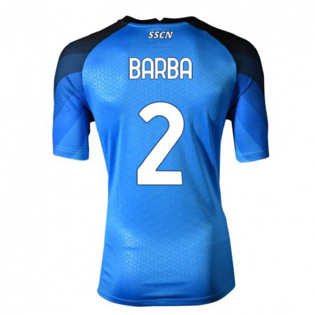 Kandiny Herren Benedetto Barba #2 Dunkelblau Grau Heimtrikot Trikot 2022/23 T-Shirt