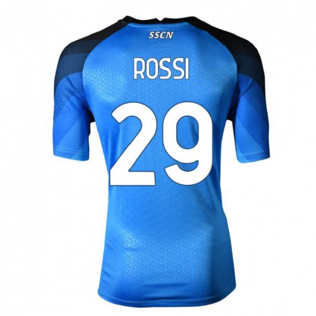 Kandiny Herren Francesco Rossi #29 Dunkelblau Grau Heimtrikot Trikot 2022/23 T-shirt