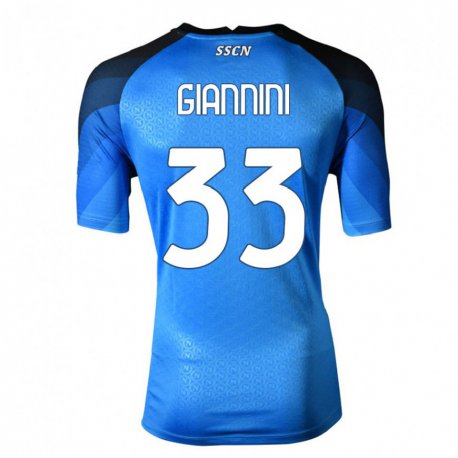 Kandiny Herren Enrico Giannini #33 Dunkelblau Grau Heimtrikot Trikot 2022/23 T-Shirt