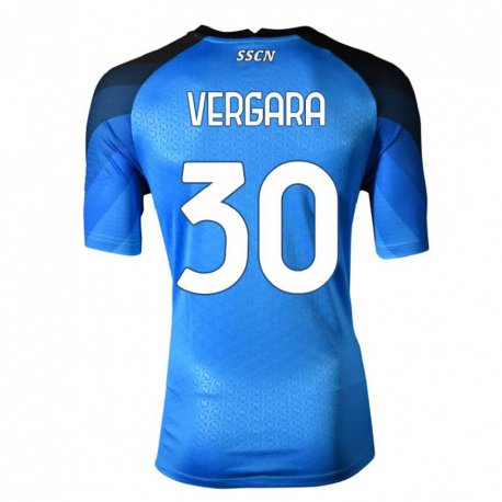 Kandiny Herren Antonio Vergara #30 Dunkelblau Grau Heimtrikot Trikot 2022/23 T-Shirt