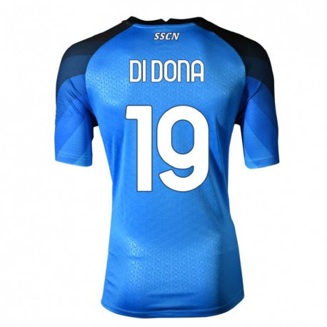 Kandiny Herren Domenico Di Dona #19 Dunkelblau Grau Heimtrikot Trikot 2022/23 T-Shirt