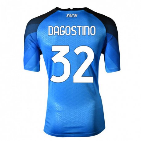 Kandiny Herren Giuseppe DAgostino #32 Dunkelblau Grau Heimtrikot Trikot 2022/23 T-Shirt
