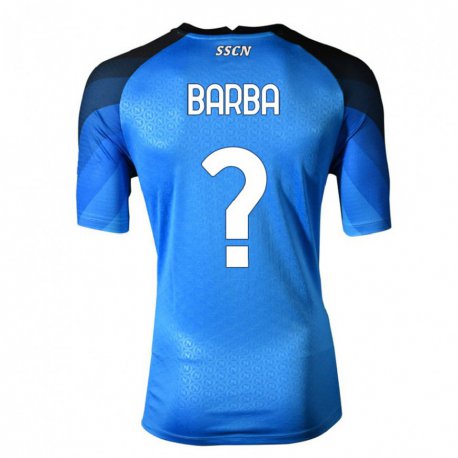 Kandiny Herren Benedetto Barba #0 Dunkelblau Grau Heimtrikot Trikot 2022/23 T-shirt