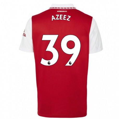 Kandiny Herren Miguel Azeez #39 Rot Weiß Heimtrikot Trikot 2022/23 T-shirt