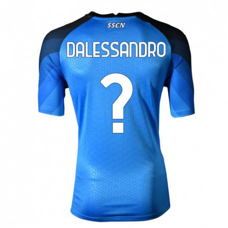 Kandiny Herren Nicola DAlessandro #0 Dunkelblau Grau Heimtrikot Trikot 2022/23 T-Shirt