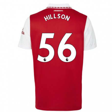 Kandiny Herren James Hillson #56 Rot Weiß Heimtrikot Trikot 2022/23 T-shirt