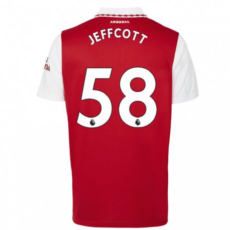 Kandiny Herren Henry Jeffcott #58 Rot Weiß Heimtrikot Trikot 2022/23 T-shirt