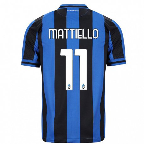 Kandiny Herren Federico Mattiello #11 Blau Schwarz Heimtrikot Trikot 2022/23 T-shirt