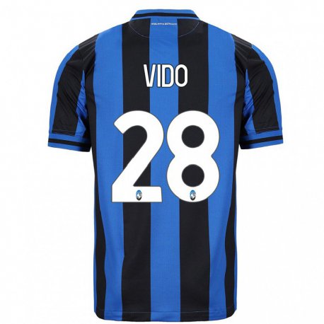 Kandiny Herren Luca Vido #28 Blau Schwarz Heimtrikot Trikot 2022/23 T-shirt