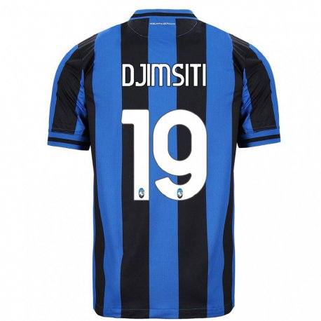 Kandiny Herren Berat Djimsiti #19 Blau Schwarz Heimtrikot Trikot 2022/23 T-shirt