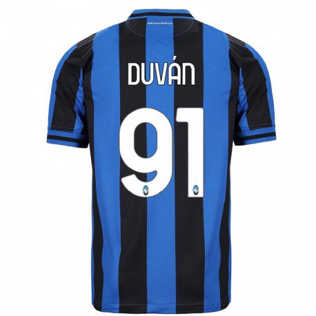 Kandiny Herren Duvan Zapata #91 Blau Schwarz Heimtrikot Trikot 2022/23 T-shirt
