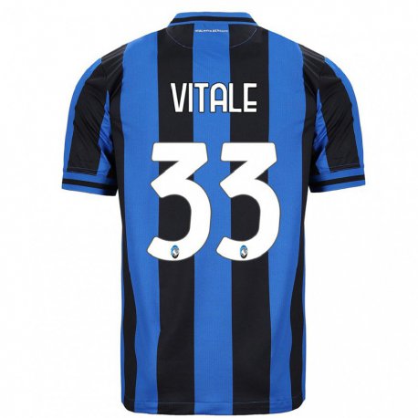 Kandiny Herren Francesca Vitale #33 Blau Schwarz Heimtrikot Trikot 2022/23 T-shirt