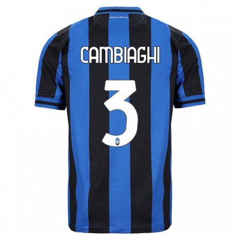 Kandiny Herren Michela Cambiaghi #3 Blau Schwarz Heimtrikot Trikot 2022/23 T-shirt