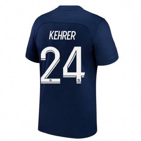 Kandiny Herren Thilo Kehrer #24 Dunkelblau Rot Heimtrikot Trikot 2022/23 T-Shirt
