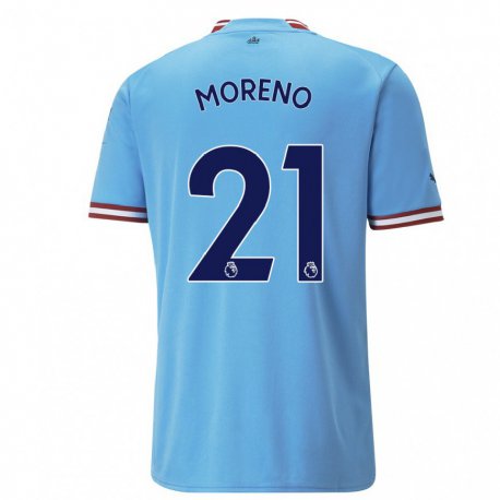 Kandiny Herren Marlos Moreno #21 Blau Rot Heimtrikot Trikot 2022/23 T-shirt