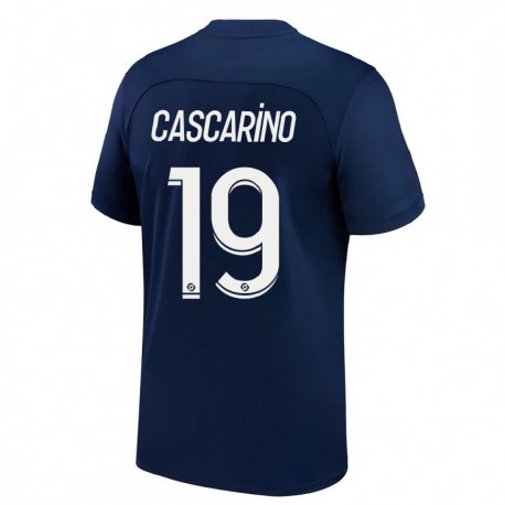 Kandiny Herren Estelle Cascarino #19 Dunkelblau Rot Heimtrikot Trikot 2022/23 T-Shirt