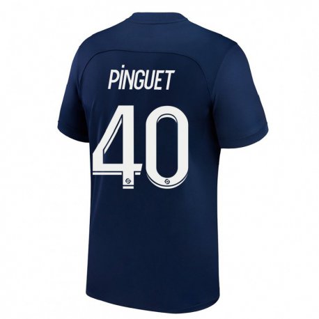 Kandiny Herren Alice Pinguet #40 Dunkelblau Rot Heimtrikot Trikot 2022/23 T-Shirt