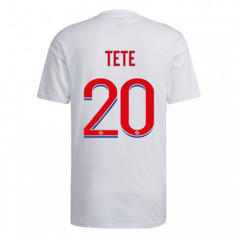 Kandiny Herren Tete #20 Weiß Blau Rot Heimtrikot Trikot 2022/23 T-Shirt