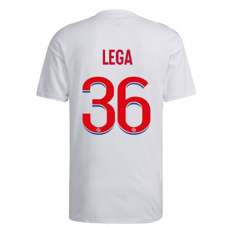 Kandiny Herren Sekou Lega #36 Weiß Blau Rot Heimtrikot Trikot 2022/23 T-Shirt
