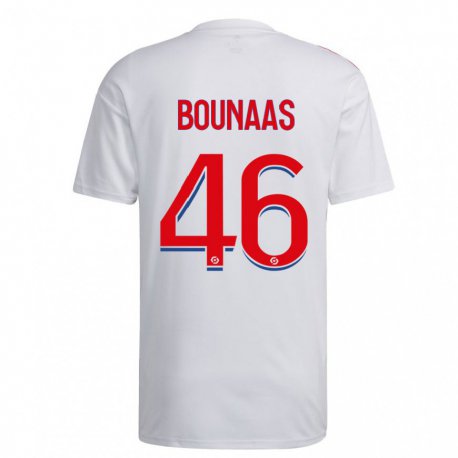 Kandiny Herren Idris Bounaas #46 Weiß Blau Rot Heimtrikot Trikot 2022/23 T-Shirt