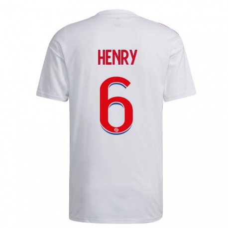Kandiny Herren Amandine Henry #6 Weiß Blau Rot Heimtrikot Trikot 2022/23 T-shirt
