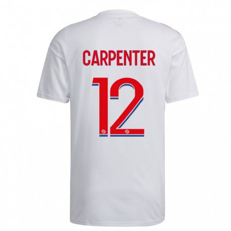 Kandiny Herren Ellie Carpenter #12 Weiß Blau Rot Heimtrikot Trikot 2022/23 T-shirt