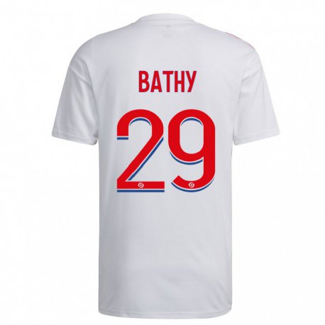Kandiny Herren Griedge Mbock Bathy #29 Weiß Blau Rot Heimtrikot Trikot 2022/23 T-shirt