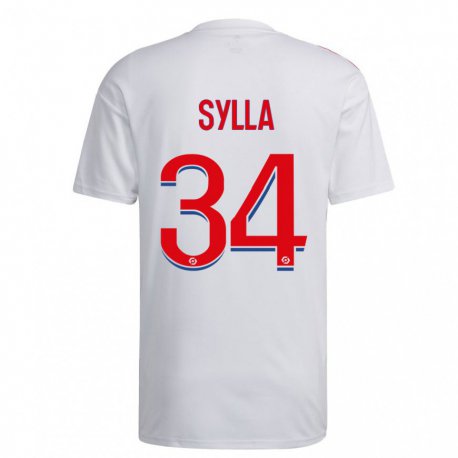 Kandiny Herren Kysha Sylla #34 Weiß Blau Rot Heimtrikot Trikot 2022/23 T-Shirt